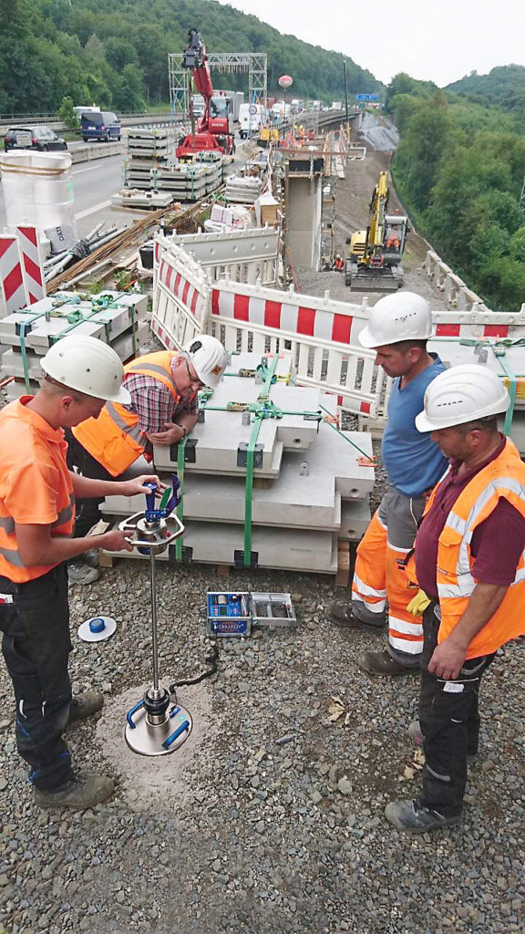 Lightweight Deflectometer in Use on Volmarstein Bridge